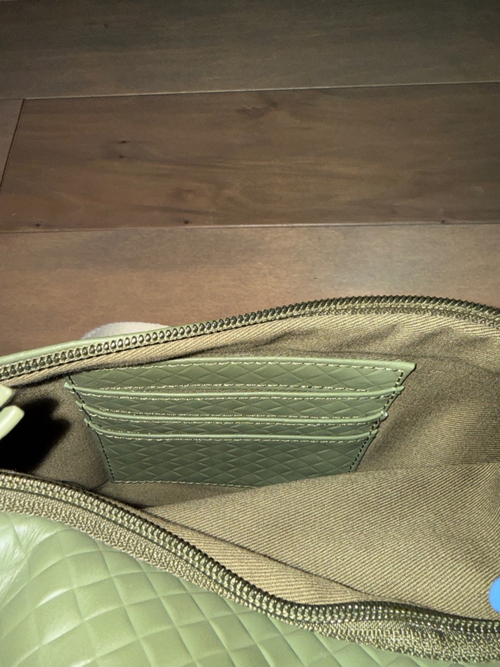 Olive Green Woven Crossbody Belt Bag - Unbranded - Picture 4 of 5